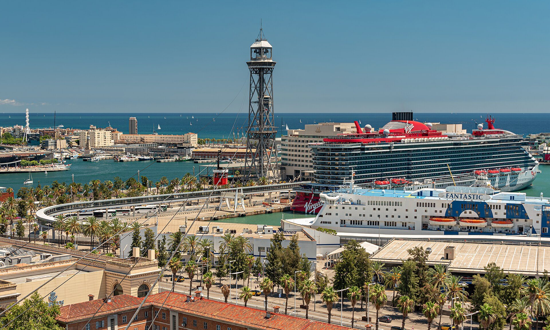 Port Vell and the Columbus Monument